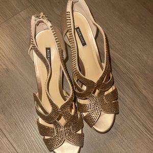 Alex Marie Leeanne Hotfix Dress Platform Sandals